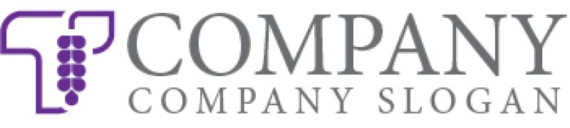 画像6: T・藤・ぶどう・アルファベット・ロゴ・マークデザイン4290 (6)