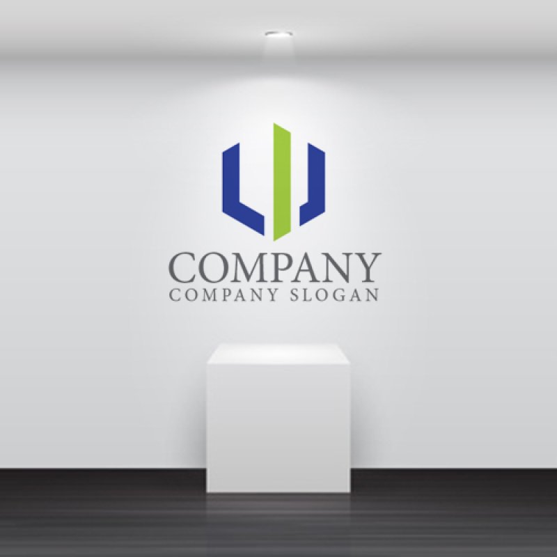 画像4: W・I・六角形・アルファベット・ロゴ・マークデザイン4295 (4)