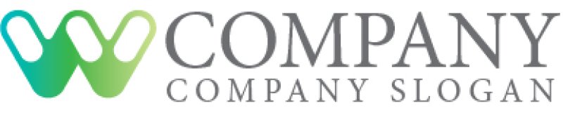 画像6: W・シンプル・グラデーション・アルファベット・ロゴ・マークデザイン4322 (6)