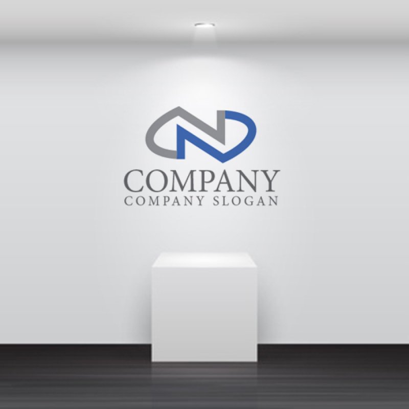 画像4: N・楕円・未来・アルファベット・ロゴ・マークデザイン4342 (4)