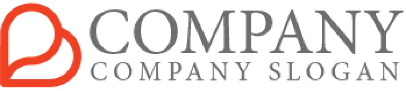 画像6: B・ハート・吹き出し・アルファベット・ロゴ・マークデザイン4346 (6)