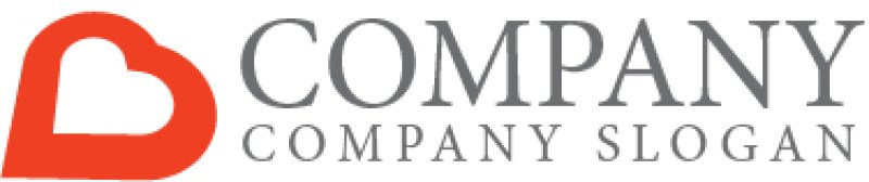 画像6: B・ハート・雲・アルファベット・ロゴ・マークデザイン4347 (6)