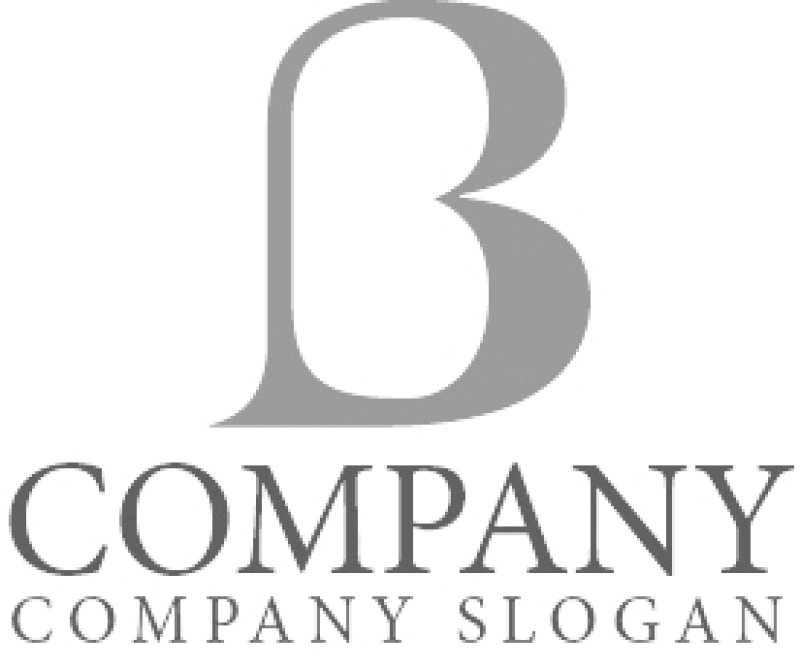 画像5: B・ハート・曲線・アルファベット・ロゴ・マークデザイン4349 (5)