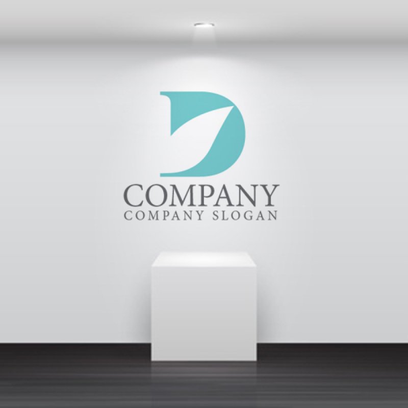 画像4: D・葉・羽・アルファベット・ロゴ・マークデザイン4363 (4)