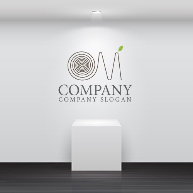 画像4: M・年輪・渦・葉・アルファベット・ロゴ・マークデザイン4368 (4)