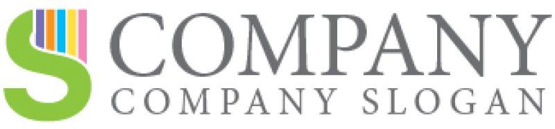 画像6: S・虹・ペイント・アルファベット・ロゴ・マークデザイン4372 (6)