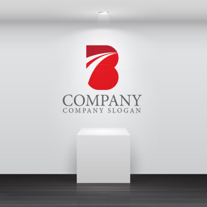 画像4: B・上昇・曲線・飛躍・未来・アルファベット・ロゴ・マークデザイン4383 (4)