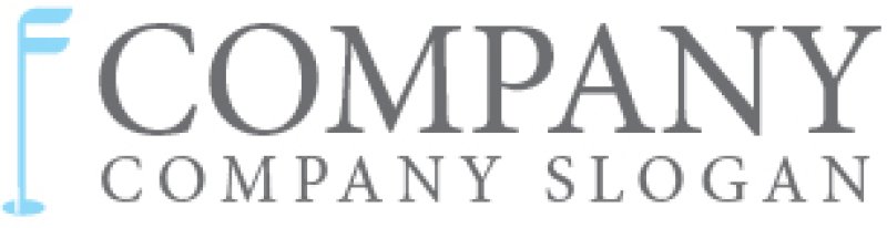 画像6: F・ゴルフ・旗・アルファベット・ロゴ・マークデザイン4390 (6)