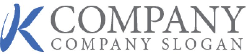 画像6: K・楕円・羽・飛躍・アルファベット・ロゴ・マークデザイン4400 (6)