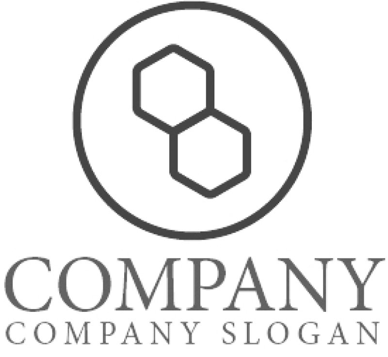 画像5: B・輪・蜂の巣・アルファベット・ロゴ・マークデザイン4417 (5)