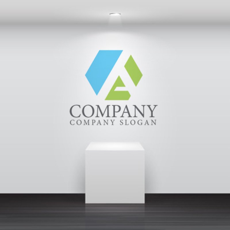 画像4: A・六角形・テント・飛躍・アルファベット・ロゴ・マークデザイン4432 (4)