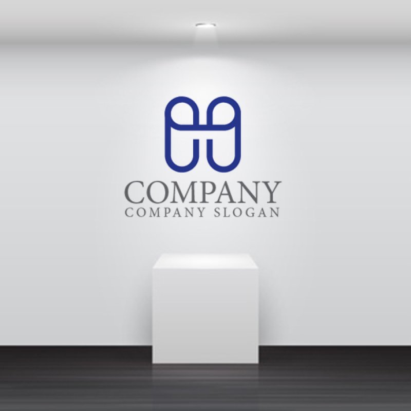 画像4: H・線・繋がり・連結・アルファベット・ロゴ・マークデザイン4436 (4)