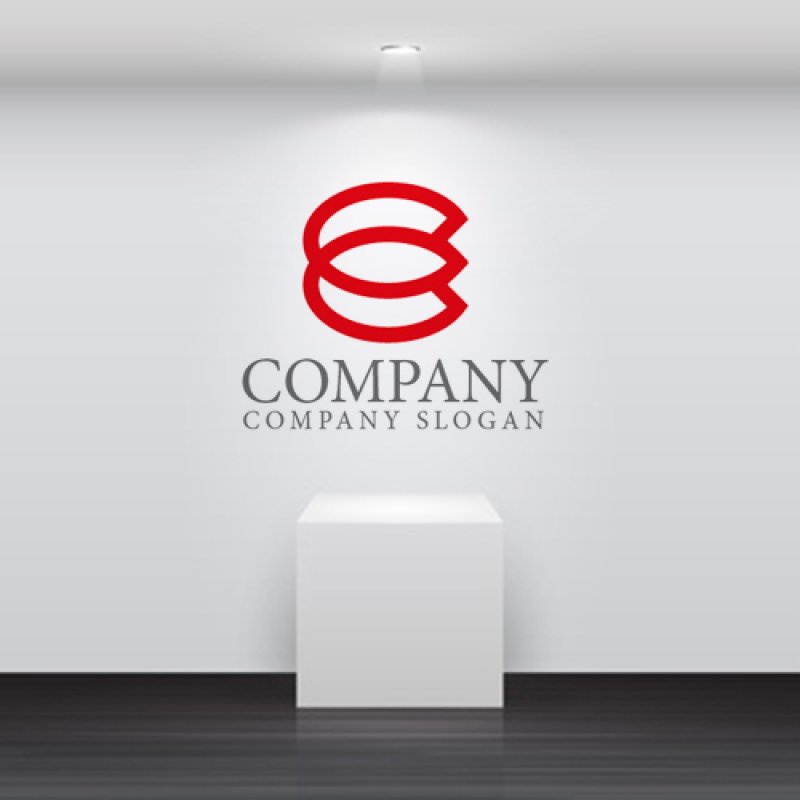 画像4: E・花びら・桜・連続・連結・アルファベット・ロゴ・マークデザイン4462 (4)