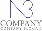 画像1: N・3・耳・アルファベット・ロゴ・マークデザイン4474 (1)