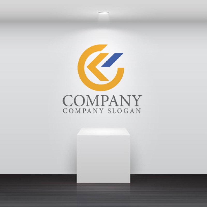 画像4: K・C・輪・飛躍・アルファベット・ロゴ・マークデザイン4489 (4)