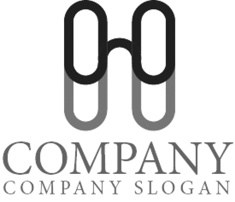 画像5: H・橋・メガネ・アルファベット・ロゴ・マークデザイン4514 (5)