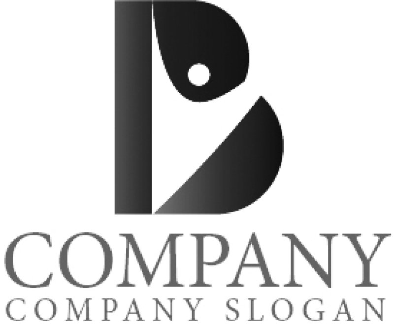 画像5: B・喜び・人・飛躍・グラデーション・ロゴ・マークデザイン4527 (5)