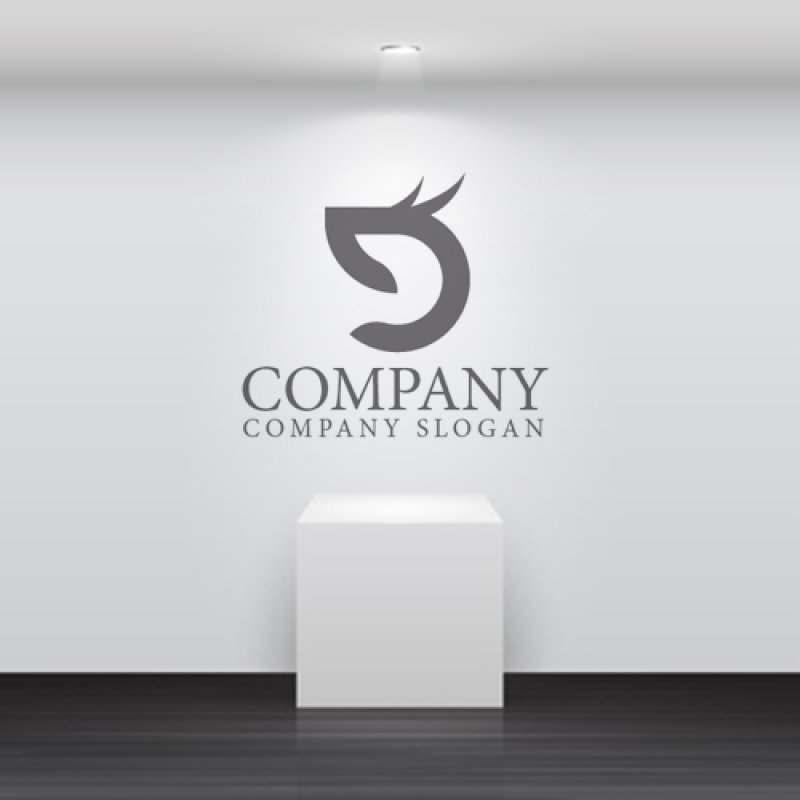 画像4: D・龍・まつげ・アルファベット・ロゴ・マークデザイン4534 (4)