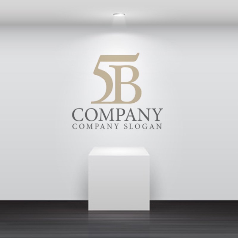 画像4: 5・B・アルファベット・ロゴ・マークデザイン4551 (4)