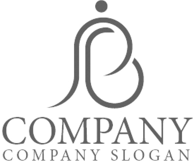 画像5: B・人・曲線・アルファベット・ロゴ・マークデザイン4562 (5)