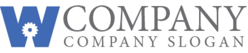 画像6: W・歯車・機械・アルファベット・ロゴ・マークデザイン4585 (6)