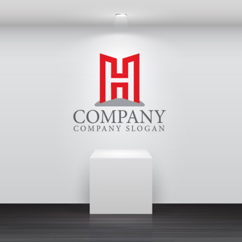 画像4: H・ビル・家・アルファベット・ロゴ・マークデザイン4591 (4)