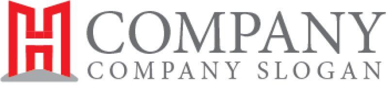 画像6: H・ビル・家・アルファベット・ロゴ・マークデザイン4591 (6)