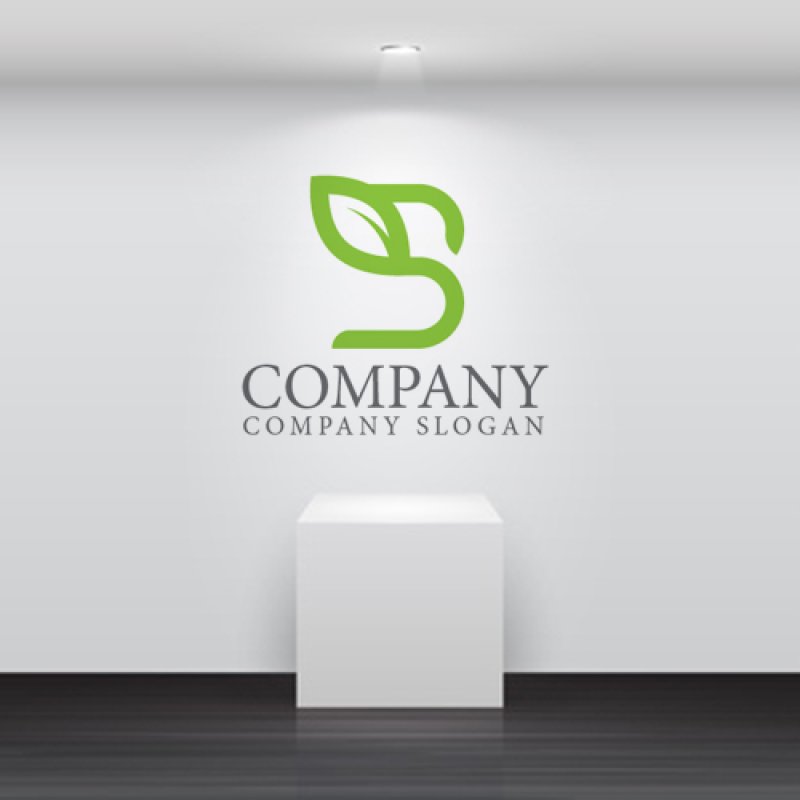 画像4: B・葉・S・アルファベット・ロゴ・マークデザイン4594 (4)