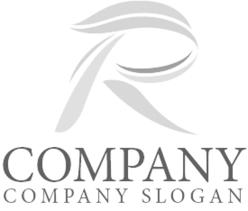 画像5: R・曲線・流れ・アルファベット・ロゴ・マークデザイン4601 (5)