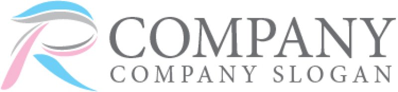 画像6: R・曲線・流れ・アルファベット・ロゴ・マークデザイン4601 (6)