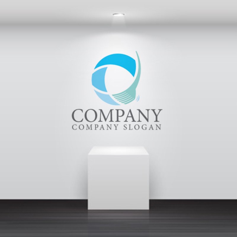 画像4: C・ホウキ・輪・飛躍・アルファベット・ロゴ・マークデザイン4602 (4)