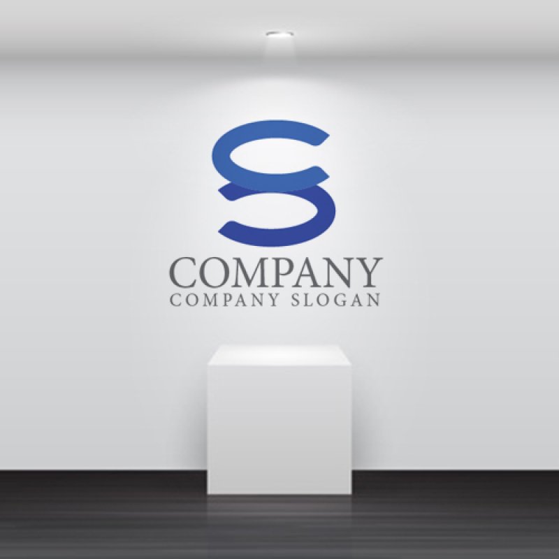 画像4: S・馬蹄・連続・連結・アルファベット・ロゴ・マークデザイン4607 (4)