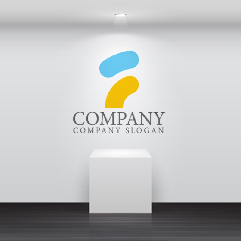 画像4: F・上昇・曲線・飛躍・アルファベット・ロゴ・マークデザイン4608 (4)