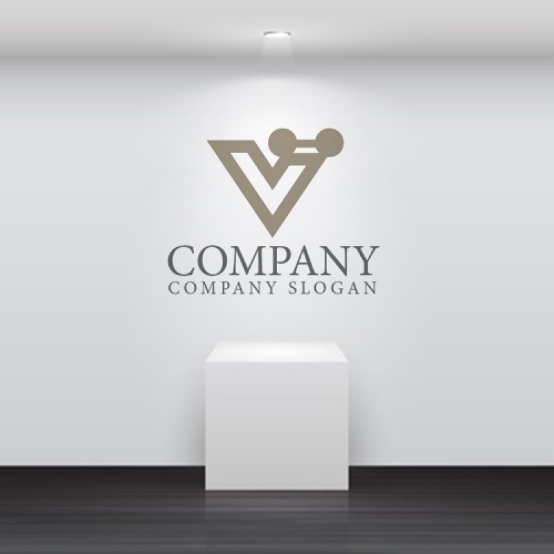 画像4: V・バーベル・アルファベット・ロゴ・マークデザイン4621 (4)