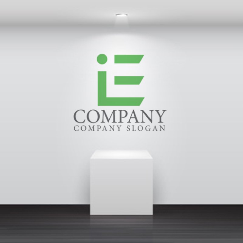 画像4: i・E・移動・スピード・アルファベット・ロゴ・マークデザイン4640 (4)