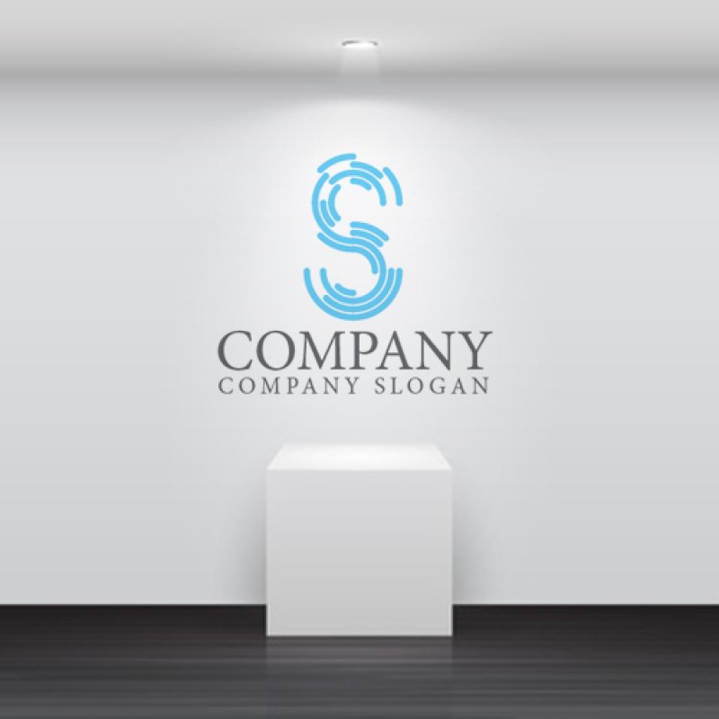 画像4: S・線・流れ・アルファベット・ロゴ・マークデザイン4663 (4)