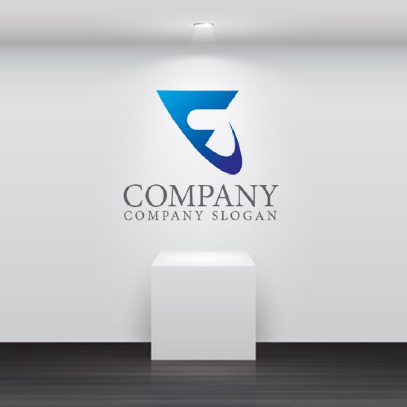 画像4: F・曲線・輪・アルファベット・グラデーション・ロゴ・マークデザイン4667 (4)