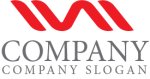 画像1: W・M・N・連続・アルファベット・ロゴ・マークデザイン4668 (1)