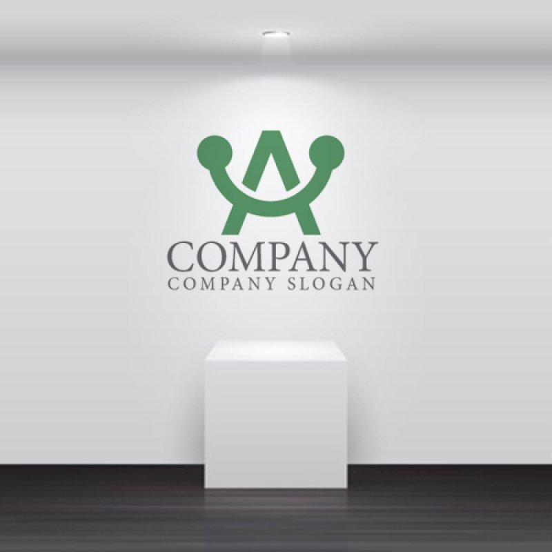 画像4: A・人・トレーニング・アルファベット・ロゴ・マークデザイン4669 (4)