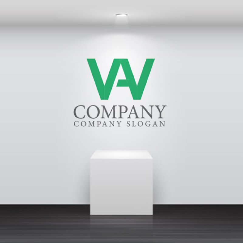 画像4: W・A・シンプル・アルファベット・ロゴ・マークデザイン4678 (4)