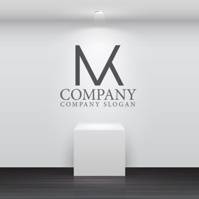 画像4: M・K・シンプル・アルファベット・ロゴ・マークデザイン4687 (4)