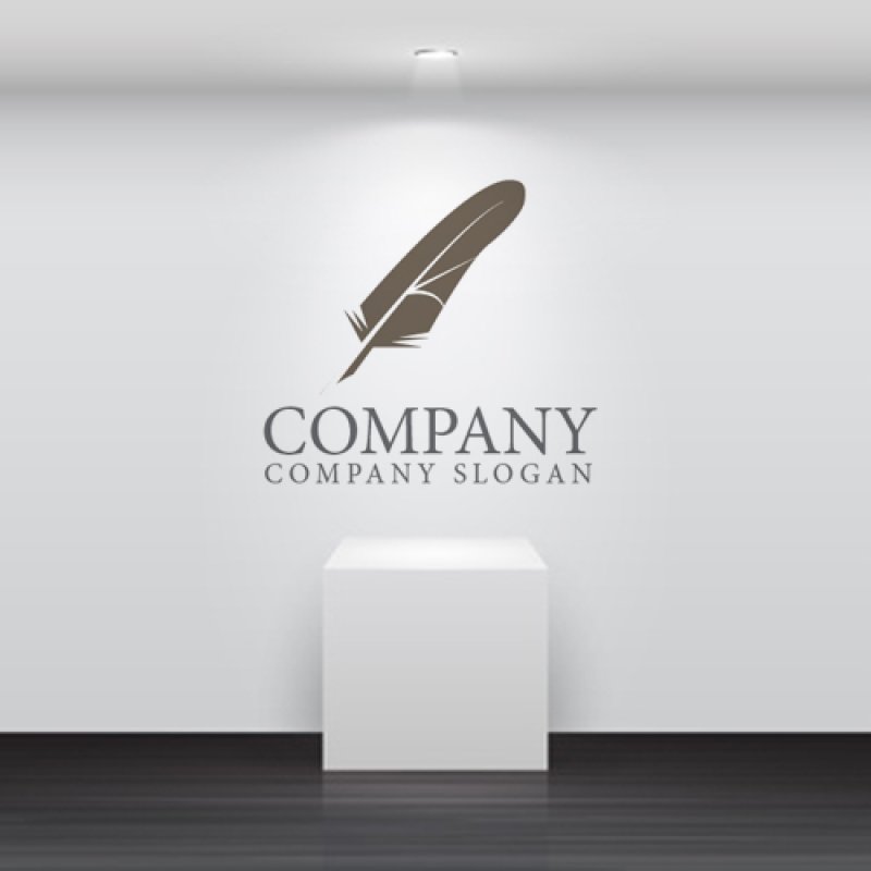 画像3: K・羽・ペン・アルファベット・ロゴ・マークデザイン4707 (3)