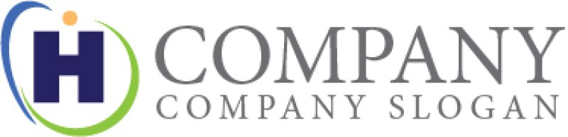 画像6: H・人・輪・曲線・アルファベット・ロゴ・マークデザイン4709 (6)