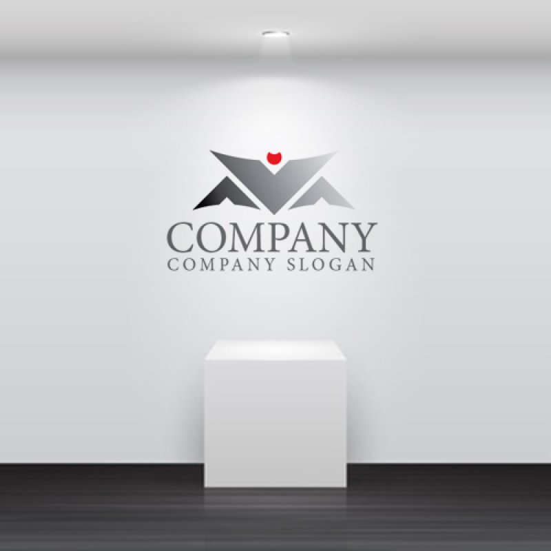 画像4: M・V・デビル・アルファベット・ロゴ・マークデザイン4725 (4)