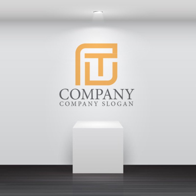 画像4: T・F・顔・アルファベット・ロゴ・マークデザイン4732 (4)