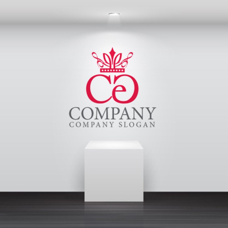 画像4: C・e・王冠・アルファベット・ロゴ・マークデザイン4737 (4)