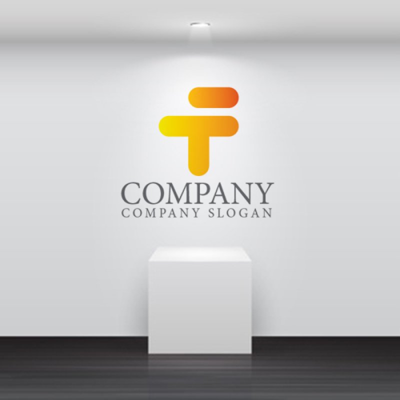 画像4: F・T・グラデーション・アルファベット・ロゴ・マークデザイン4745 (4)