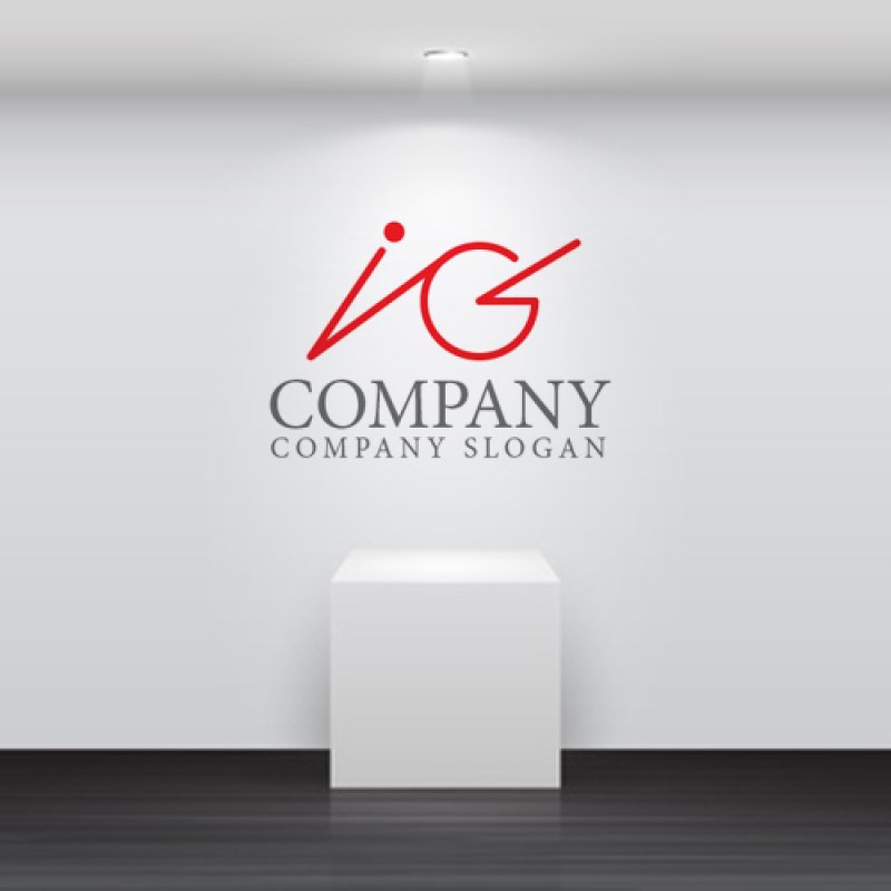 画像4: G・i・アルファベット・ロゴ・マークデザイン4754 (4)