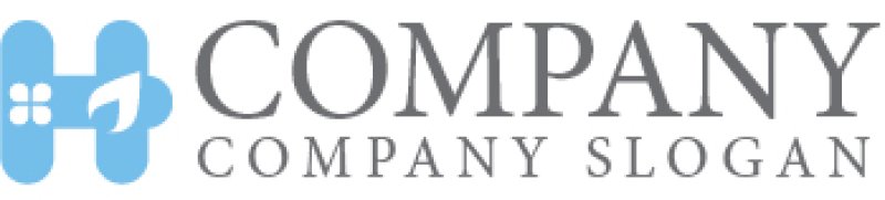 画像6: H・家・窓・火・アルファベット・ロゴ・マークデザイン4755 (6)