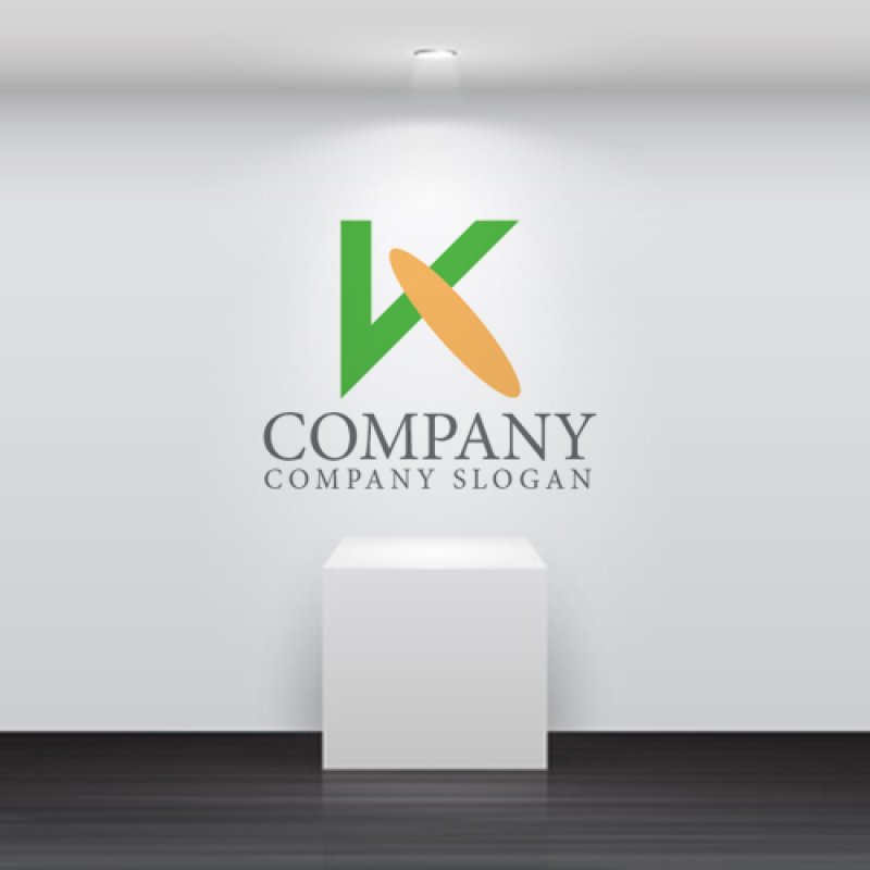 画像5: K・楕円・シンプル・アルファベット・ロゴ・マークデザイン4773 (5)